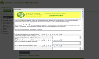Panel de Administracin de ACES Encuestas